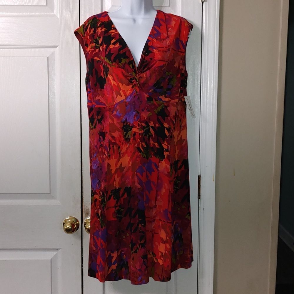 Kim Rogers Career casual  sleeveless dress Sz 12 NWT